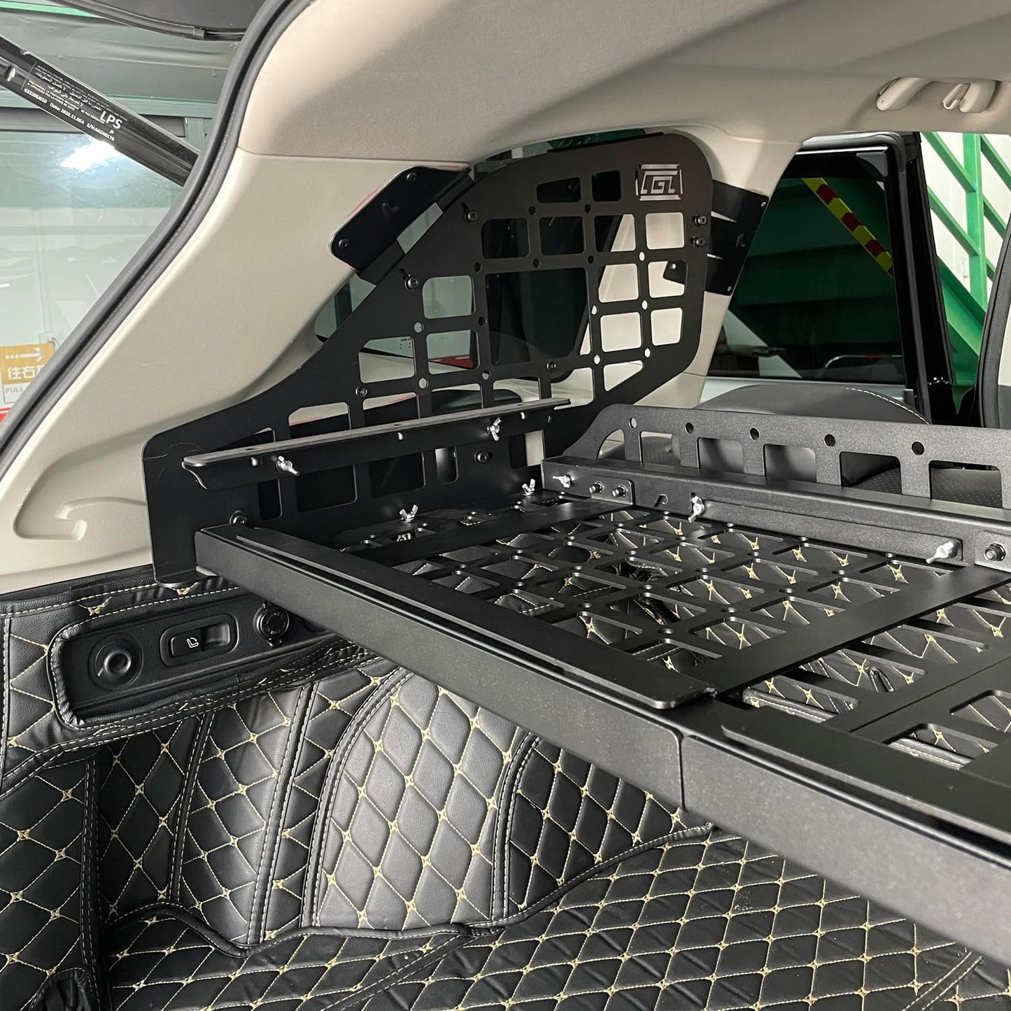 HIGH FLYING for Subaru Forester 2019-2024 Car Accessories Modular Storage Molle Panels System Trunk Shelf Luggage Storage Carrier Trunk Organizer Aluminum Alloy (Side Panels+Shelf)