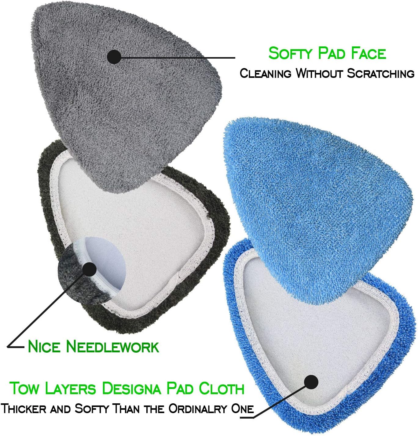 Windshield Cleaner Tool Car Window Cleaning Wand Glass Microfiber Brush Bigger Pad Thicker Softy Cloth, with Towel Spray Bottle Cloth Bag Kit TTL 6Pcs