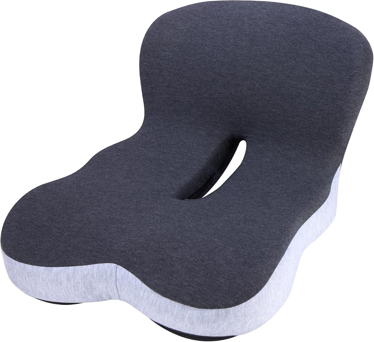 Memory Foam Car Seat Cushion – Ergonomic Driver Seat Cushion for Sciatica & Tailbone Pain, Breathable Non-Slip Car Seat Pad with Lumbar Support for Car, Truck, SUV, Office Chair