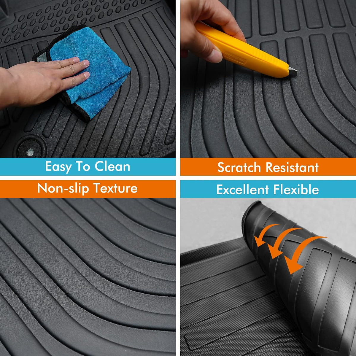 Floor Mats & Cargo Liner for Chevy Equinox & for GMC Terrain 2018-2024