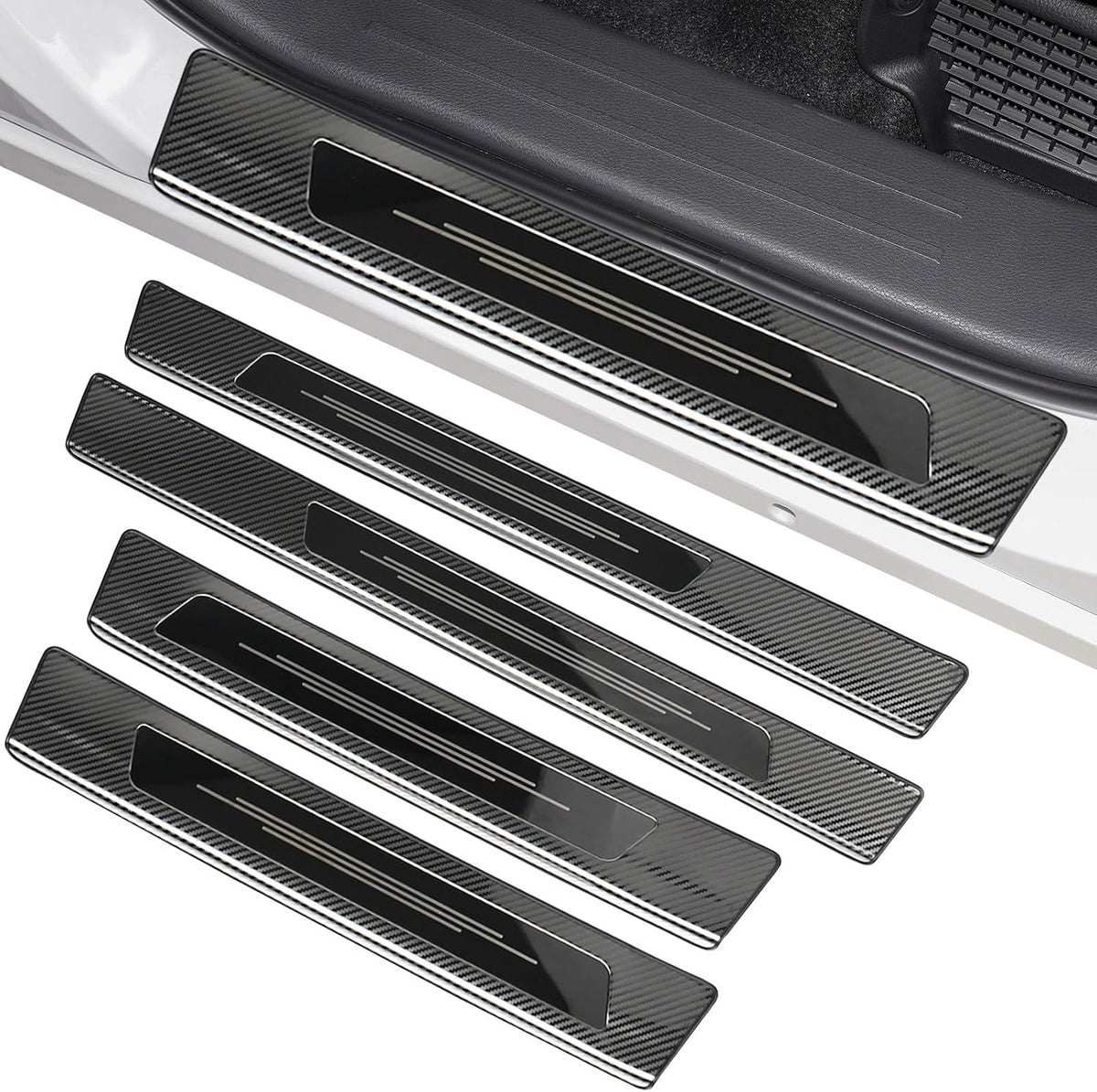 Stainless Steel Door Sill Protector for Toyota Sienna 2021-2025 2026 LE/XLE/XSE/Limited/Platinum Accessories Interior Door Entry Guard Cover Trim