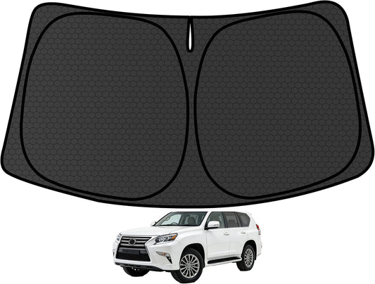 GX400 GX460 GX470 Customized Windshield Sun Shade for 2002-2023 2024 GX460 Front Window Sunshade Visor Protector Foldable Blocks UV Rays Keep Car Cooler Accessories