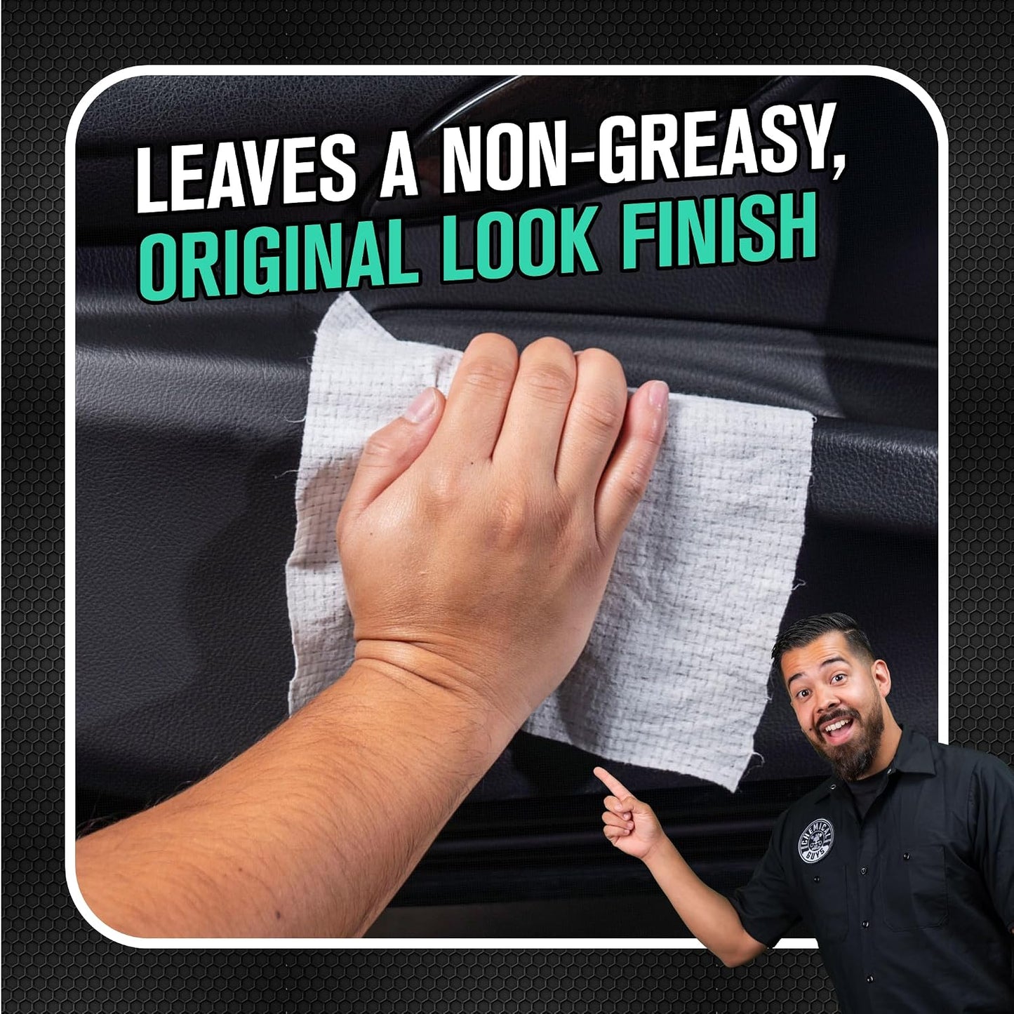 Chemical Guys Total Interior Cleaner and Protectant Wipes Canister, New Car Smell - All Surface Interior Cleaning Wipes for Dash Seats Door Panels Leather Vinyl & Fabric - Fresh New Car Scent, 2 Pack