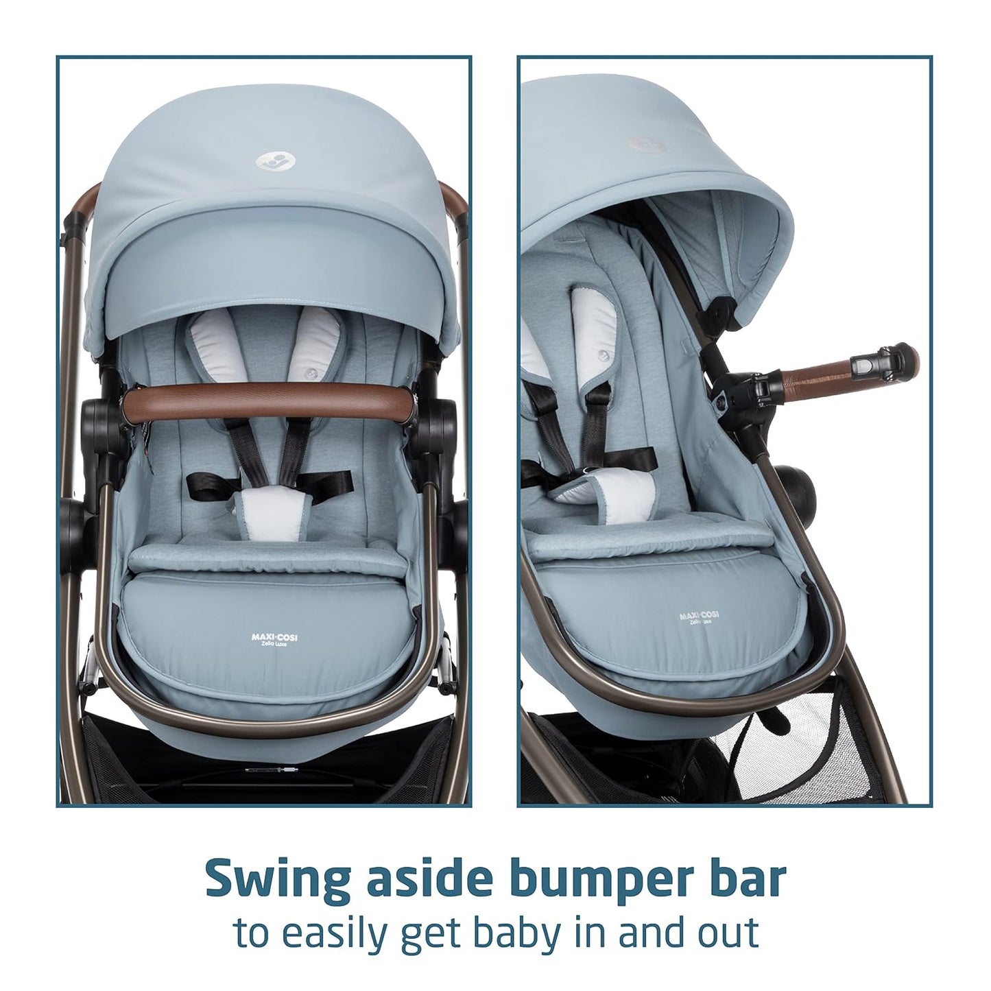 Maxi-Cosi Zelia Luxe 5-in-1 Modular Travel System, Choose Between 5 Modes of use & Mico 30 Stand-Alone Additional Infant Car Seat Base, Black, One Size