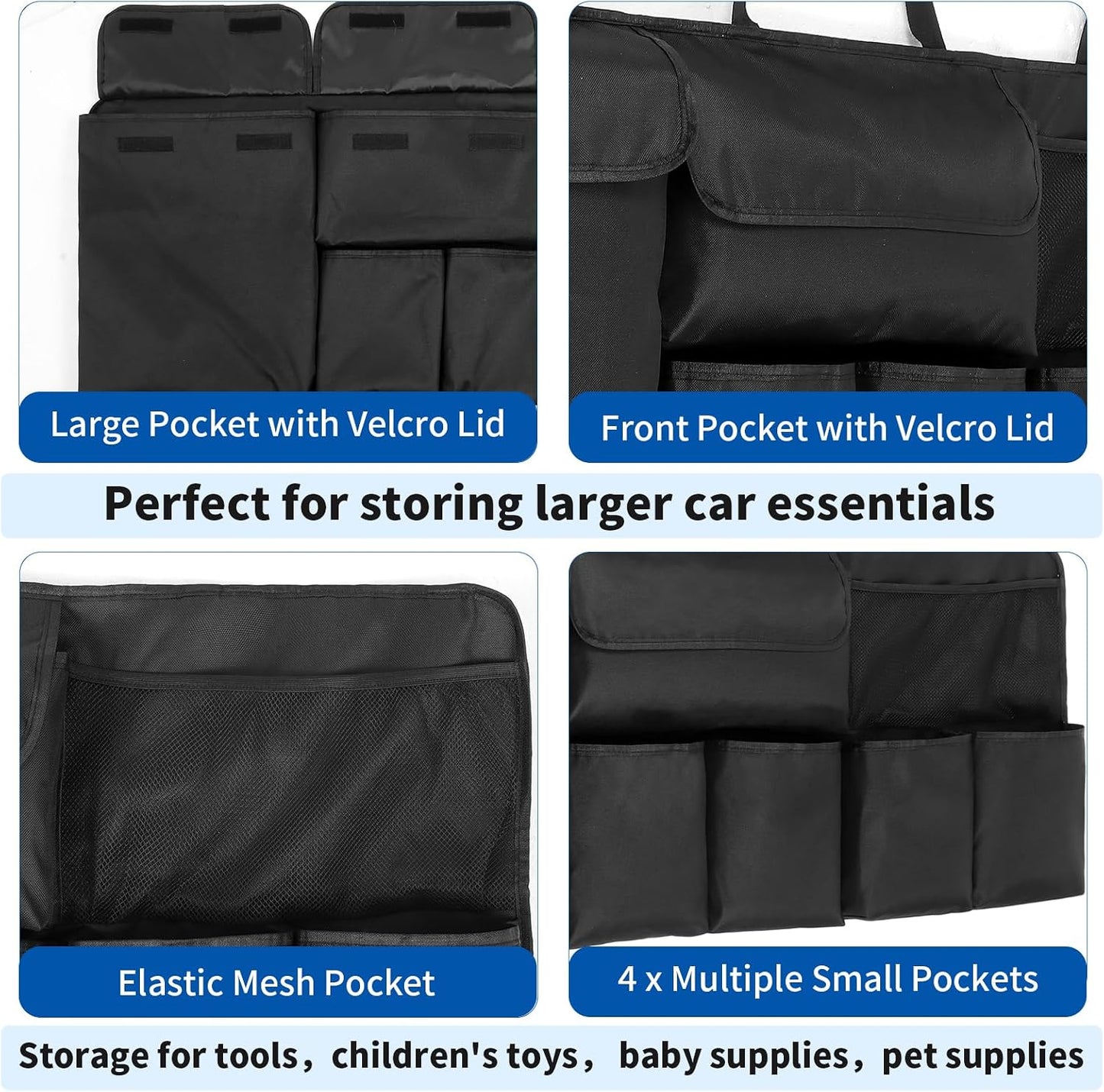 Car Trunk Organizer Backseat Hanging Organizer with Storage Pockets for Subaru Crosstrek, Forester, Outback, Ascent 2000-2024 2025 Car Accessories