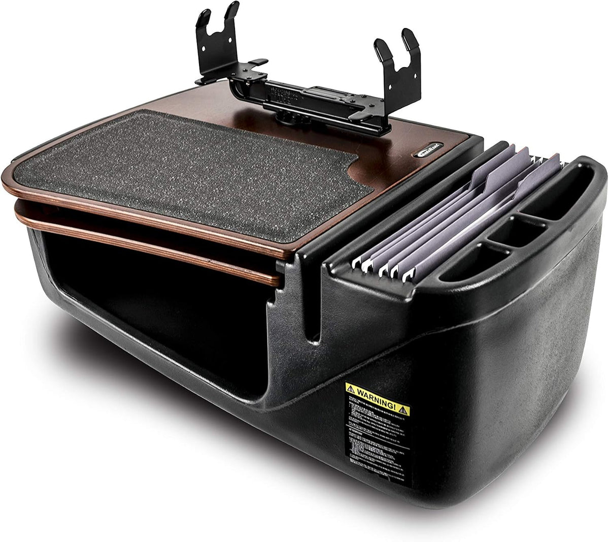 AutoExec GripMaster Car Desk for Your Vehicle Workstation and Mobile Office, Natural Birch