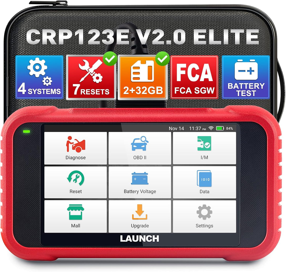 2026 Upgraded LAUNCH OBD2 Scanner CRP123E V2.0 Elite, Lifetime Updates