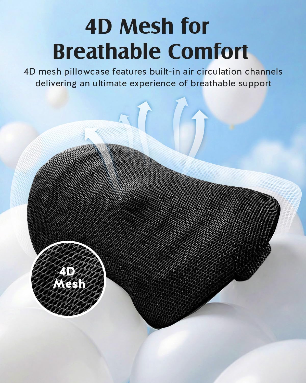 YFONG Lumbar Support Pillow for Car Seat, Back Support with Adjustable Straps Securely Fixed for Driving Seat Pain Relief, Office Chair Car Essentials Back Cushion, Black