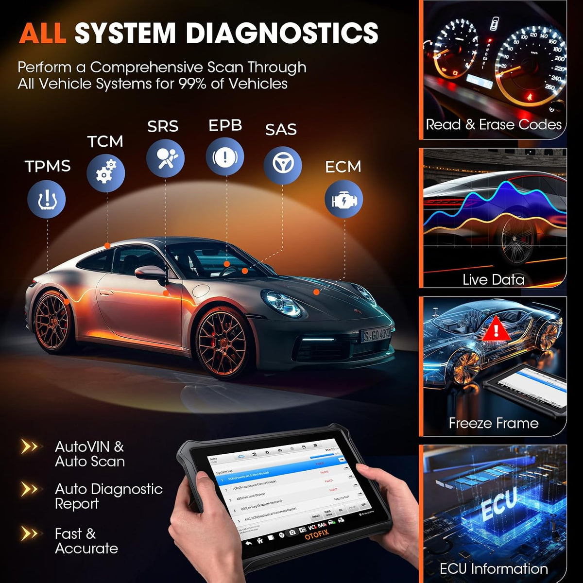 OTOFIX D1 Lite 2026 Bidirectional Scan Tool, Wireless Diagnostic Scanner