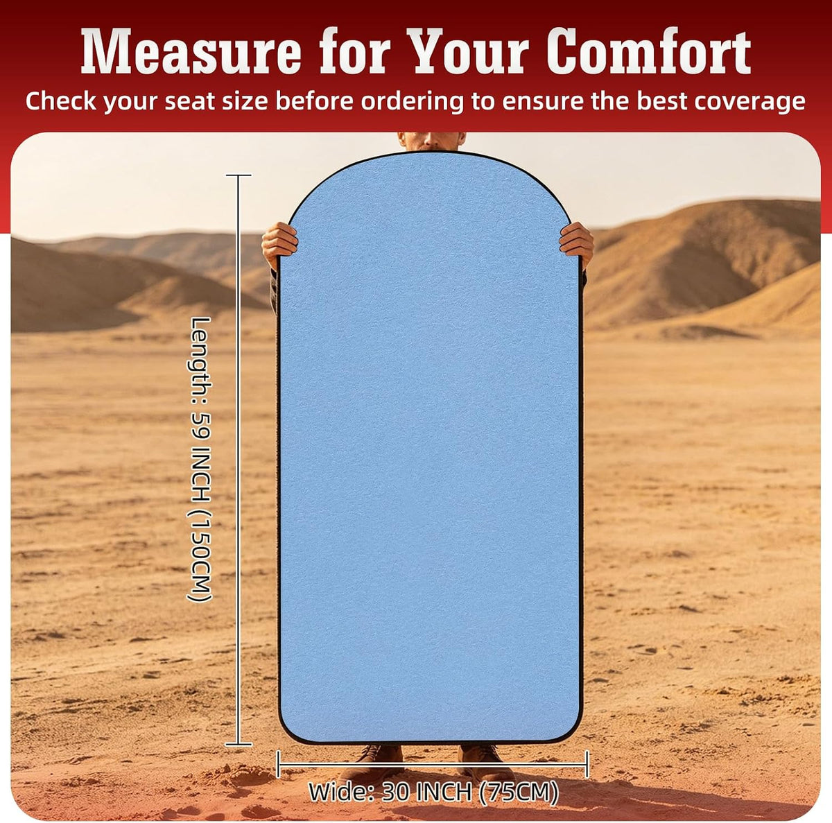 Car Seat Towel Cover, Light Blue, Waterproof, Washable, 2 Pack