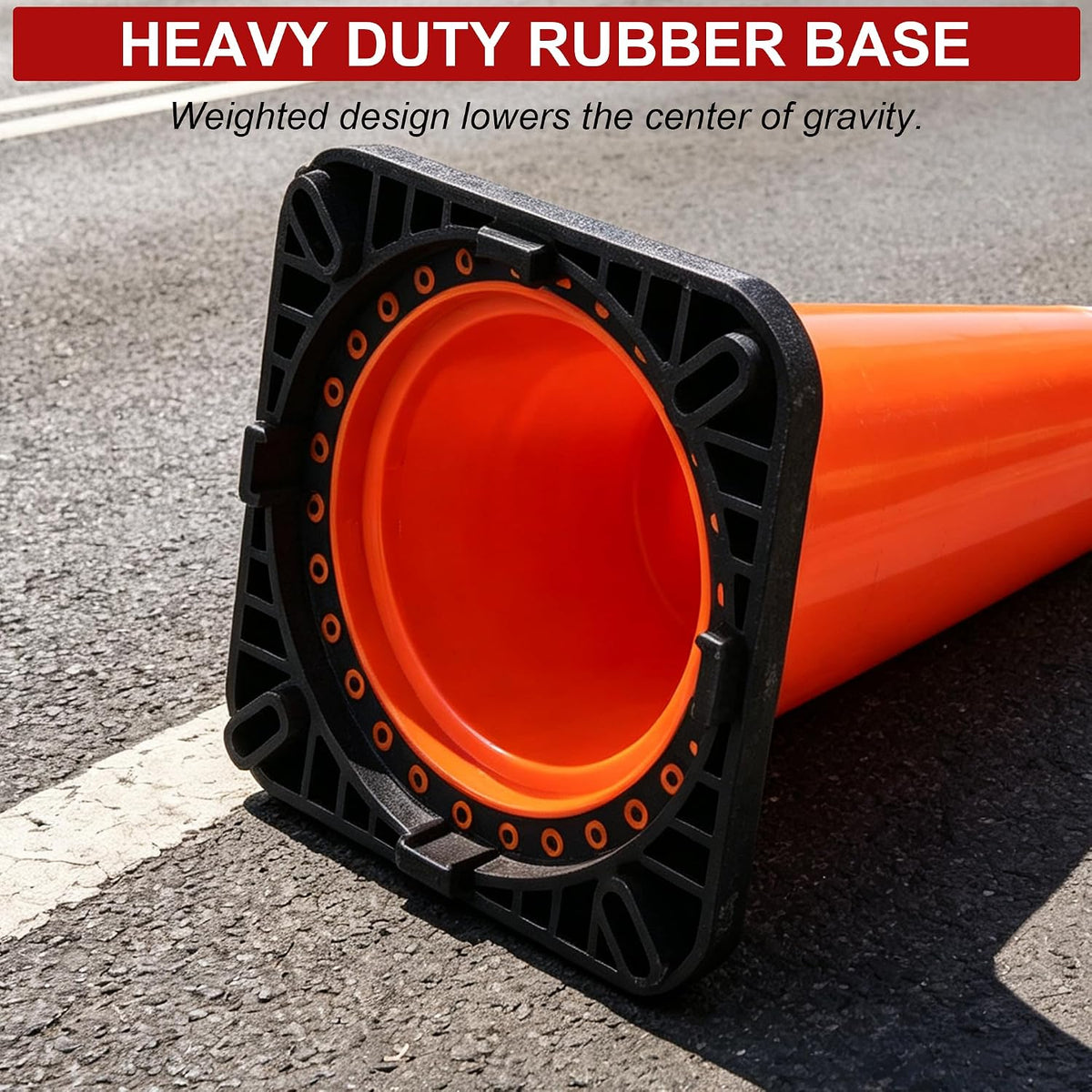 OrangeStar 36" Traffic Cones 6-Pack Orange Safety Cones
