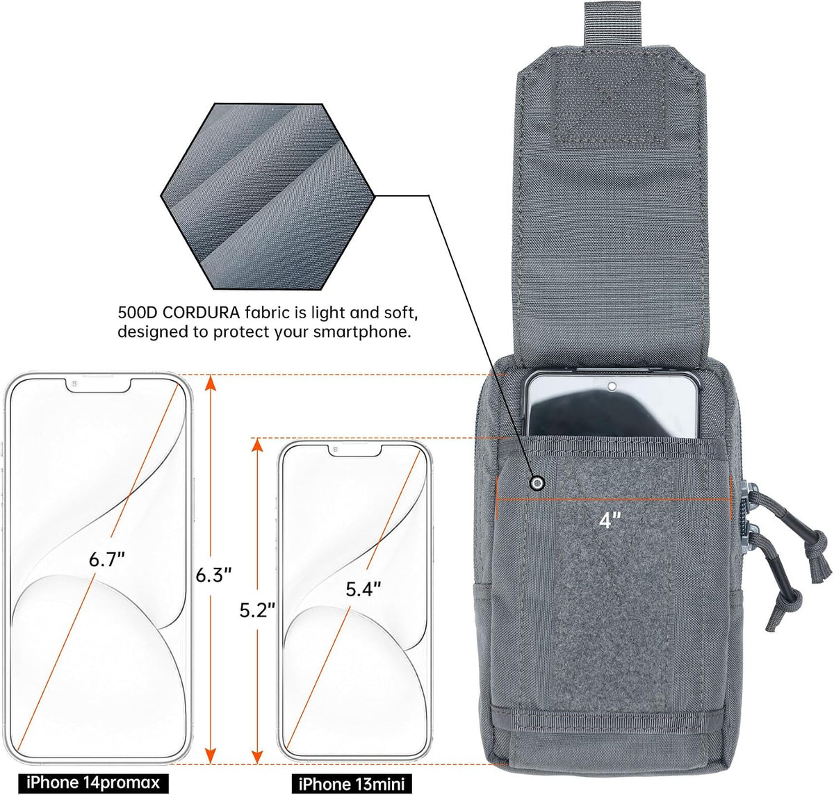 EXCELLENT ELITE SPANKER Tactical EDC Pouch Molle Utility Pouch Phone Pouch