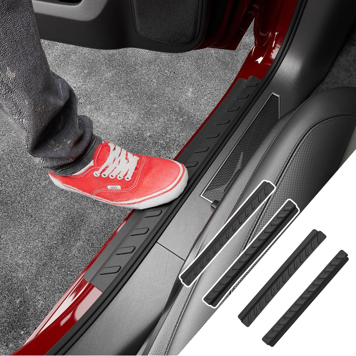 powoq Door Sill Protector Compatible with 2023-2026 Chevy Colorado