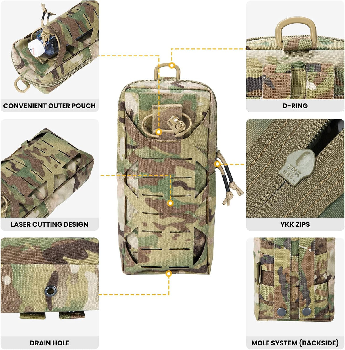 EXCELLENT ELITE SPANKER Tactical EDC Pouch Molle Utility Tool Pouches