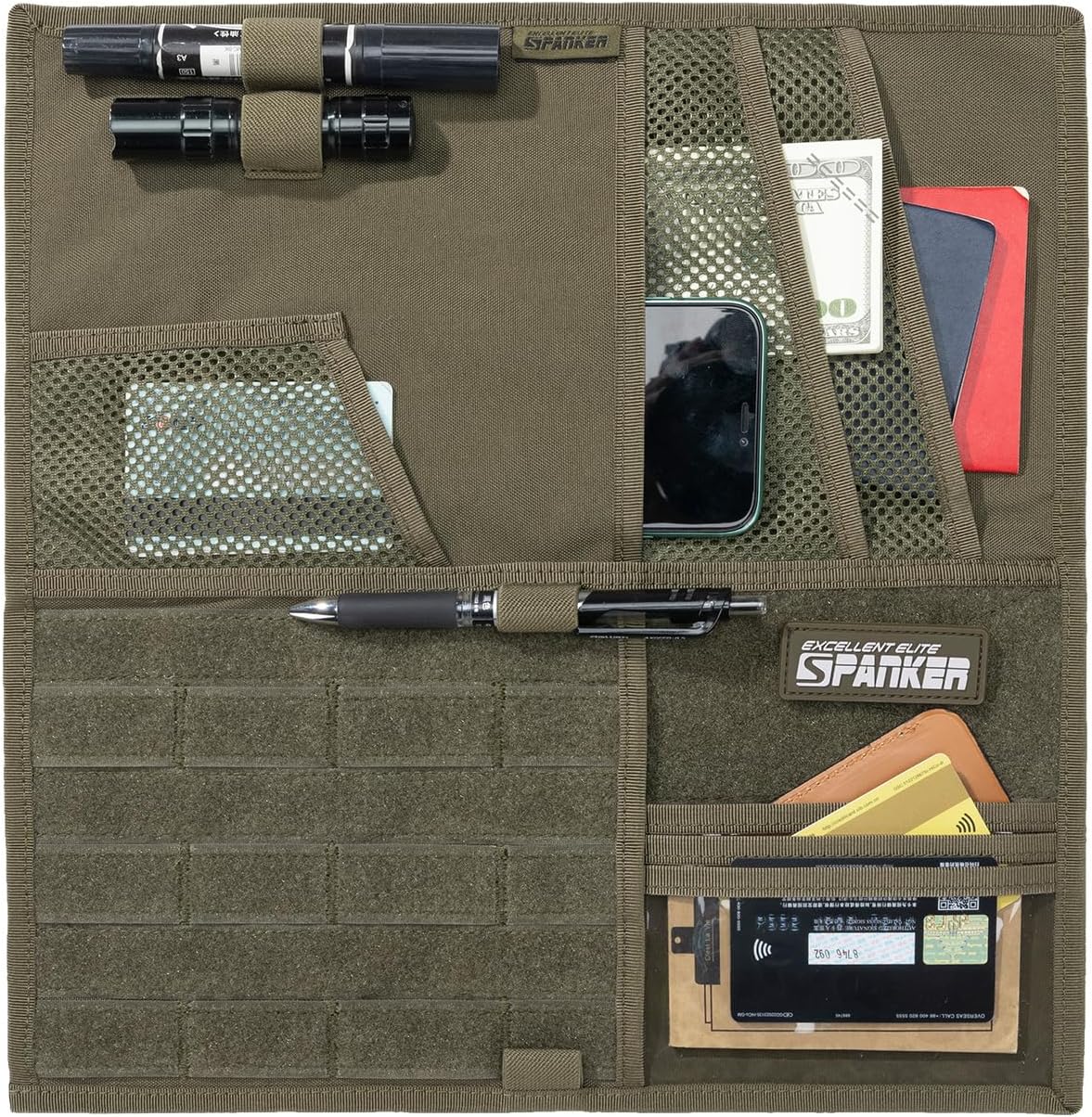 EXCELLENT ELITE SPANKER Tactical Car Visor Panel Organizer