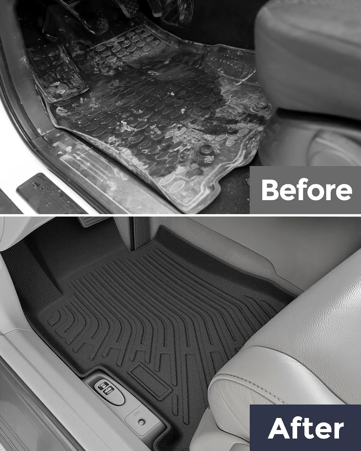 All Weather Floor Mats for Honda Civic 2006-2011 (Not Fit Coupe)