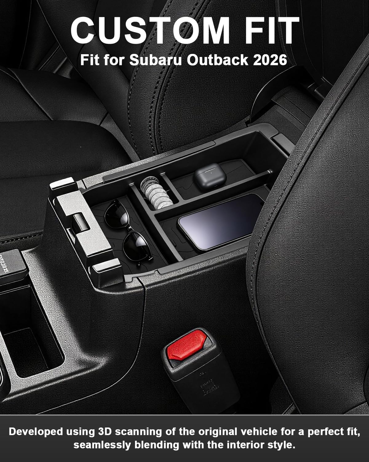 2Packs for 2026 Subaru Outback Center Console Organizer