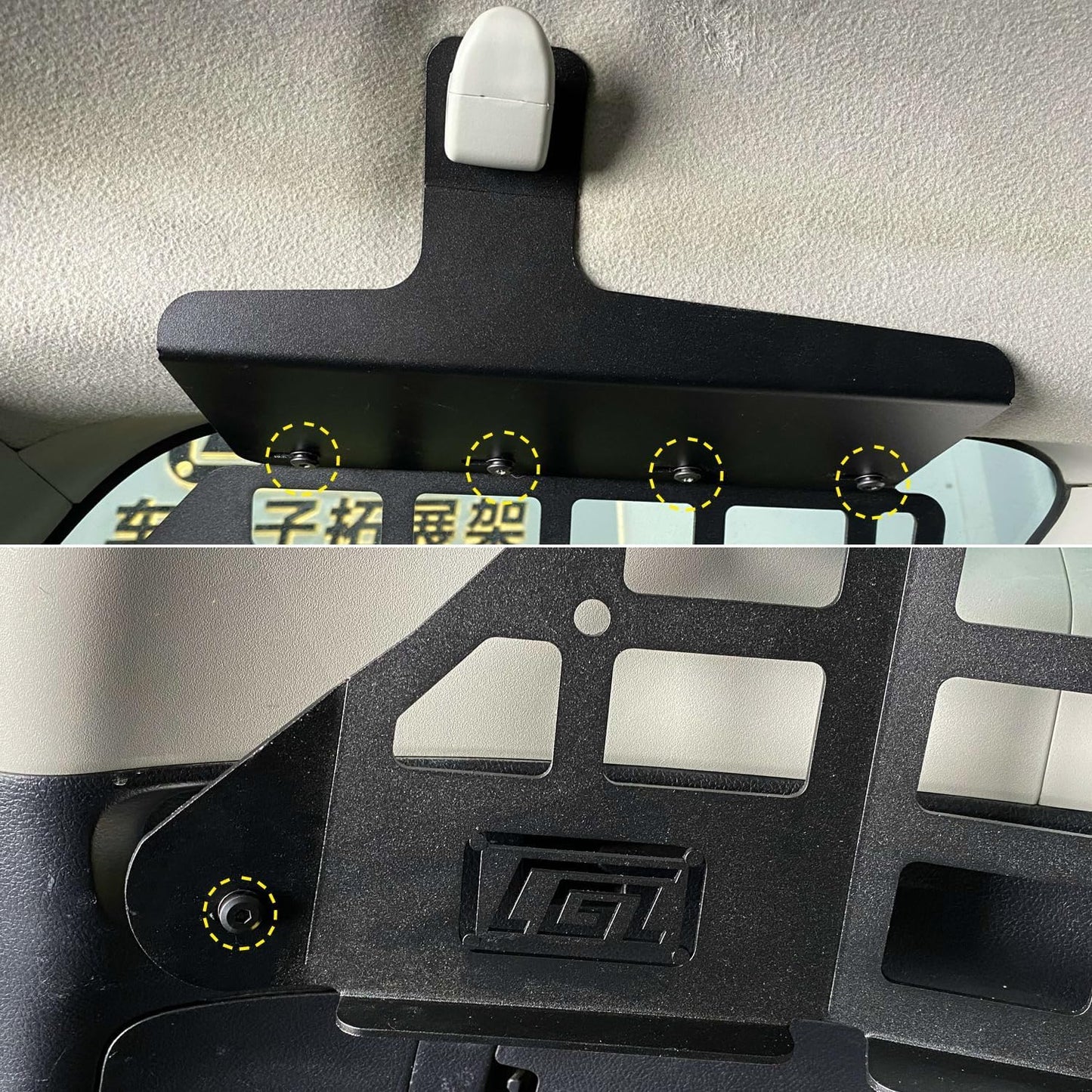 L2R 2010-2024 Toyota 4Runner Side Window Shelf Car Rear Trunk Storage Rack Molle Panel Modular Storage Aluminum Alloy 1 Set
