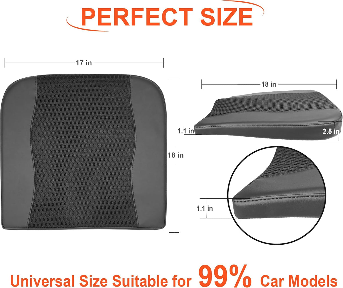 Lofty Aim Car Seat Cushion, Memory Foam Car Seat Cushions for Long Driving
