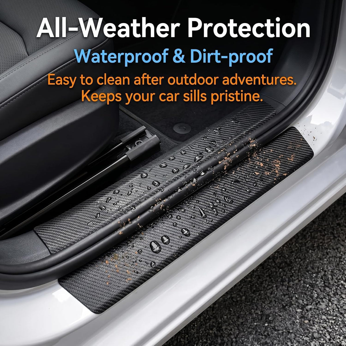 Door Sill Protectors for Chevy Silverado 2500HD 2026 2025-2020 4 Pcs