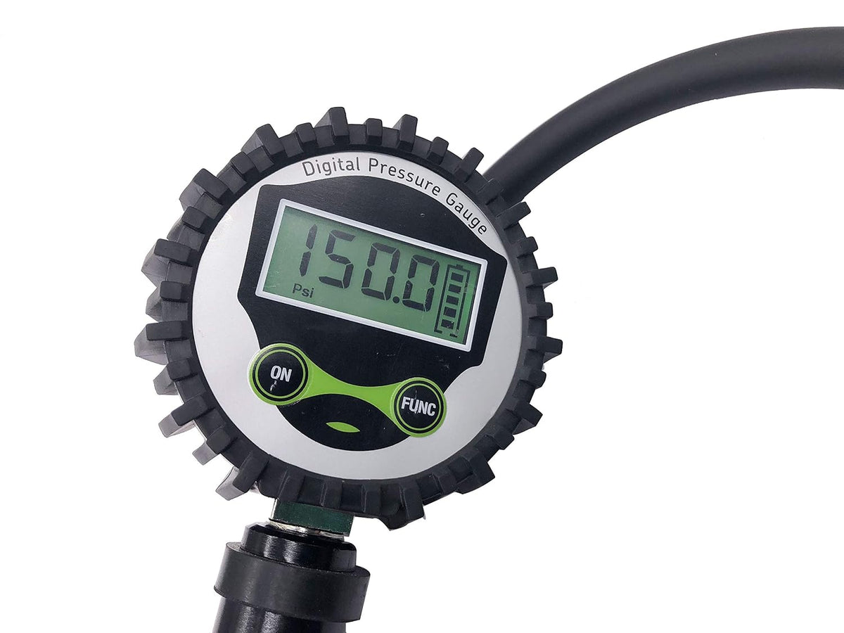 Alla Lighting High Performance Digital Tire Pressure Gauge - 100 PSI, Large Dial 2" Easy Read Air Chuck Tire Pressure Gauge for Cars, Trucks