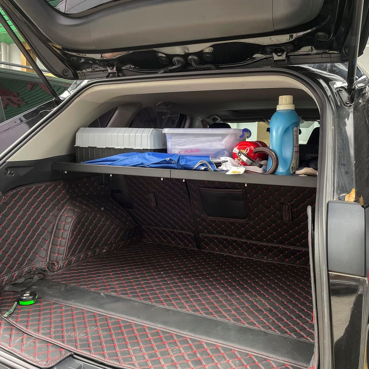 HIGH FLYING for Toyota RAV4 2019-2025 Car Accessories Modular Storage Molle Panel Cargo Shelf Organizer Luggage Carrier Rack Aluminum Alloy (with Split Cross Bar)