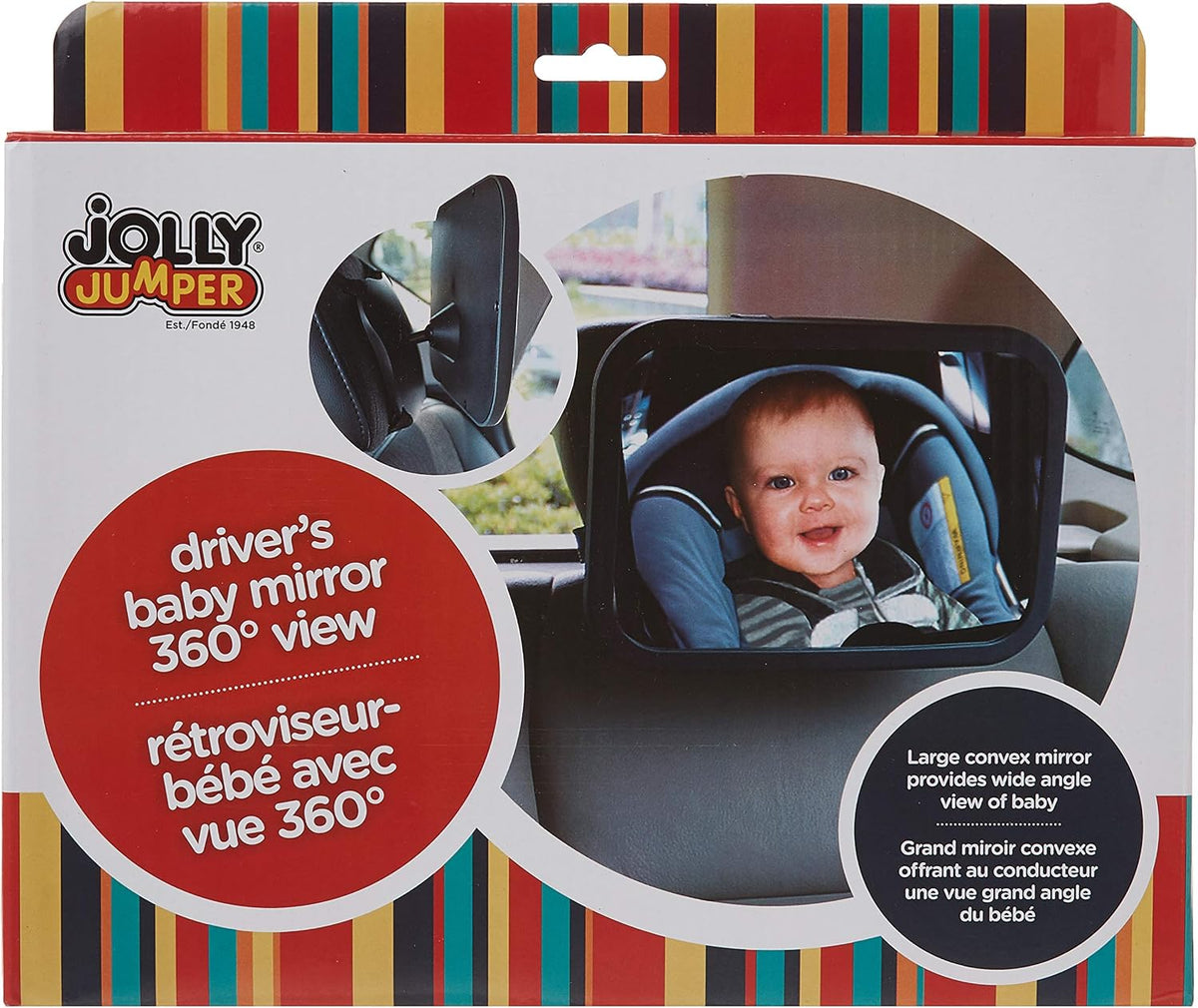 Jolly Jumper Driver's Baby Mirror 360 Degree View (Pack of 2)