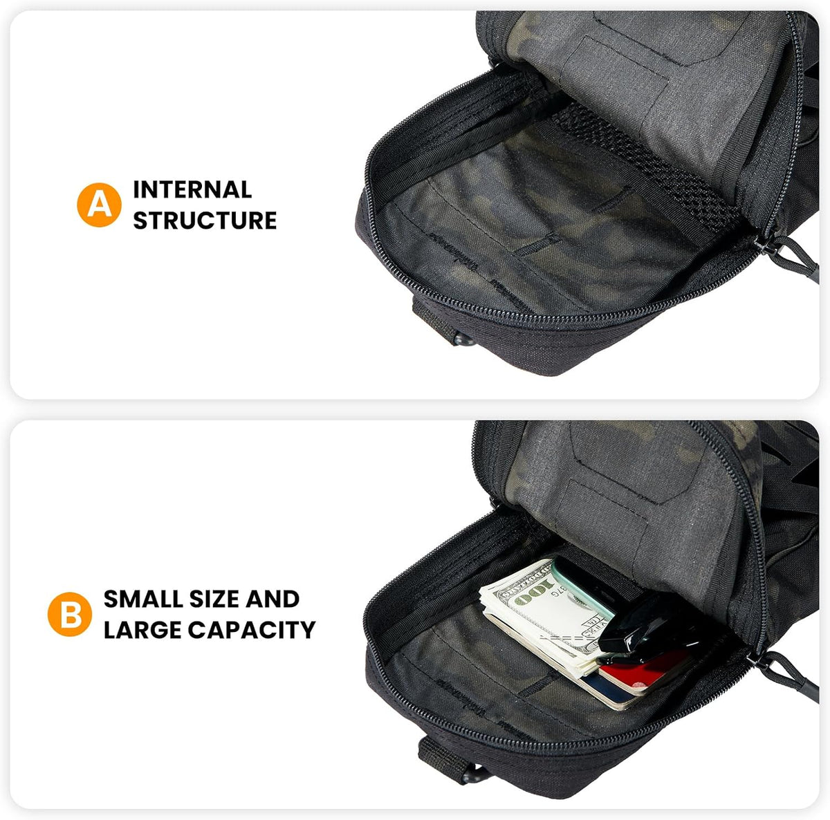 EXCELLENT ELITE SPANKER Tactical EDC Pouch Molle Utility Tool Pouches