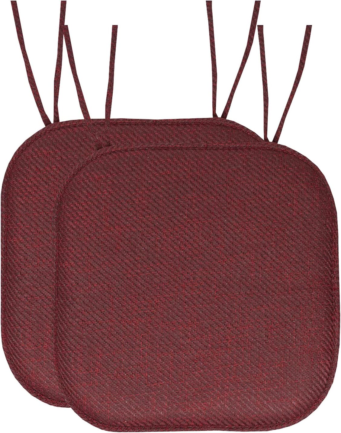 Chair Cushions: Premium High-Density Memory Foam Seat Cushion for Office, Home, & Car - Ergonomic Design for Comfortable Sitting, Relieves Pain & Tailbone Pressure with Non-Slip Bottom, 2 Pack, Navy