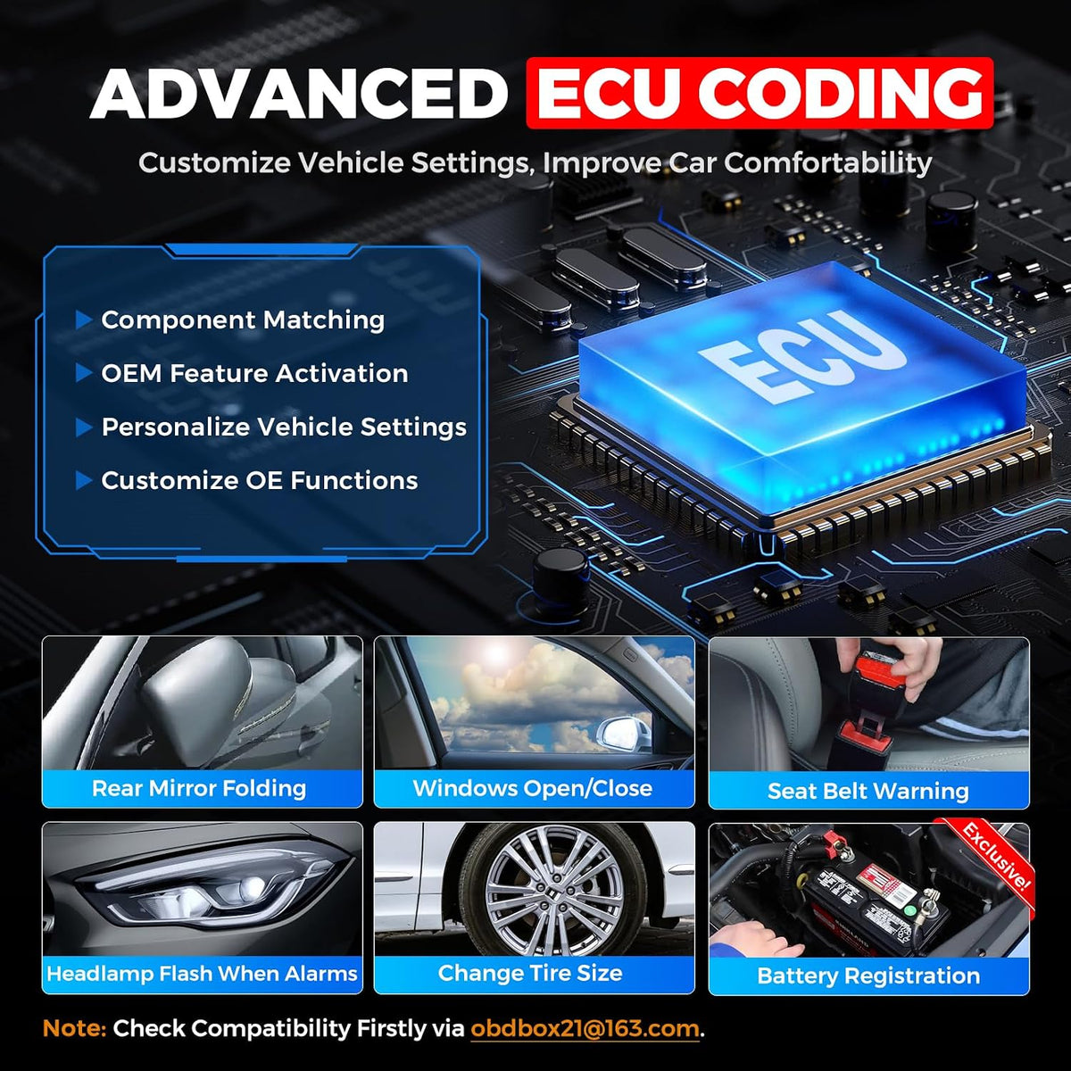 LAUNCH Creader Elite V3.0 for BMW OBD2 Scanner, All Reset Full System Tool