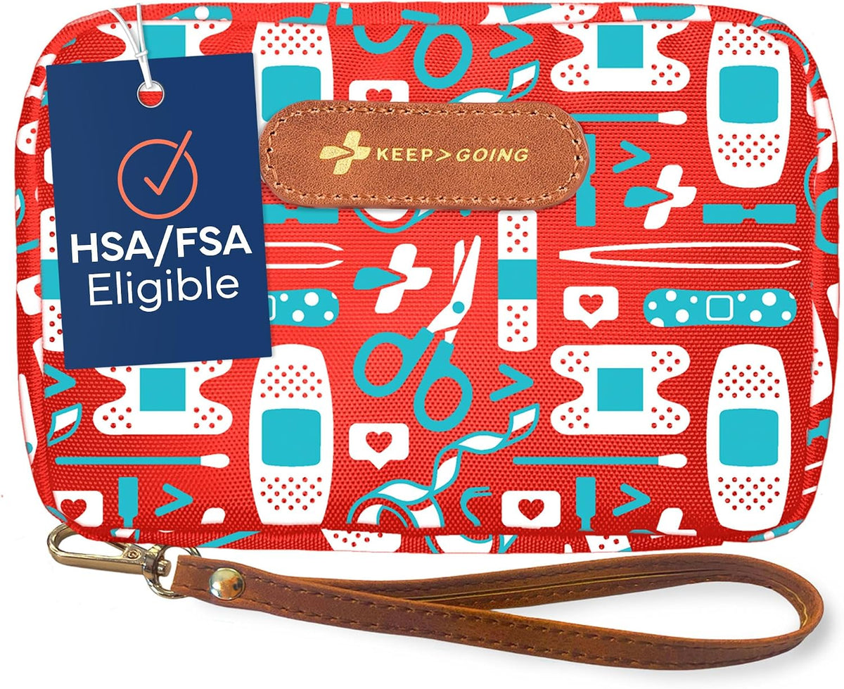 KeepGoing Travel First Aid Kit for Kids, 130 Pc. TSA-Approved Travel Size