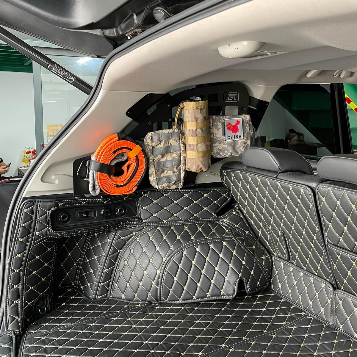 HIGH FLYING for Subaru Forester 2019-2024 Car Accessories Modular Storage Molle Panels System Trunk Shelf Luggage Storage Carrier Trunk Organizer Aluminum Alloy (Side Panels)