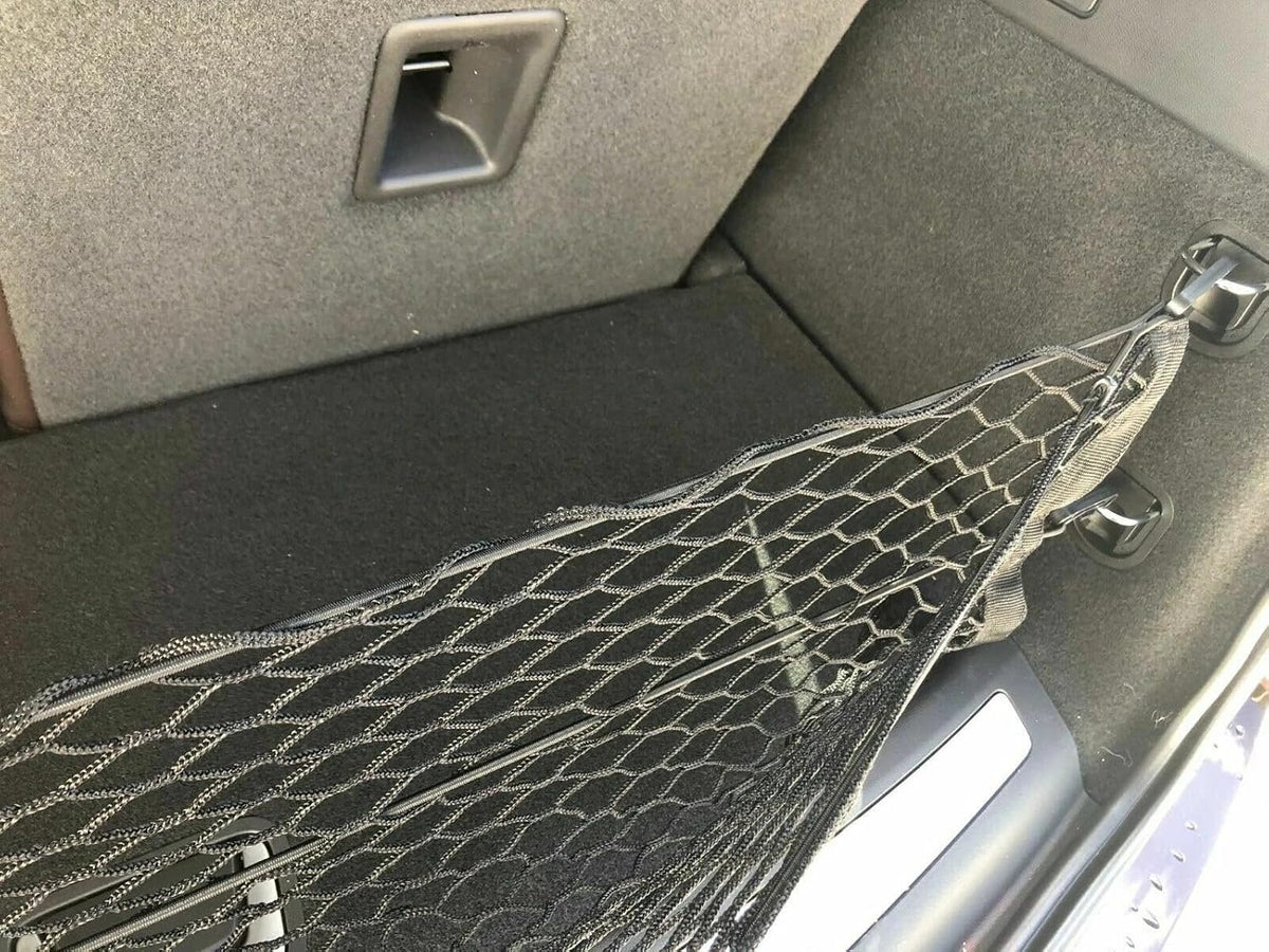 Rear Trunk Organizer Cargo Net for Cadillac XT6 2020–2025 — Envelope Style Cargo Net for SUV—Premium Mesh Elastic Car Trunk Organizer Vehicle Carrier Storage—Compatible with Caddy XT6