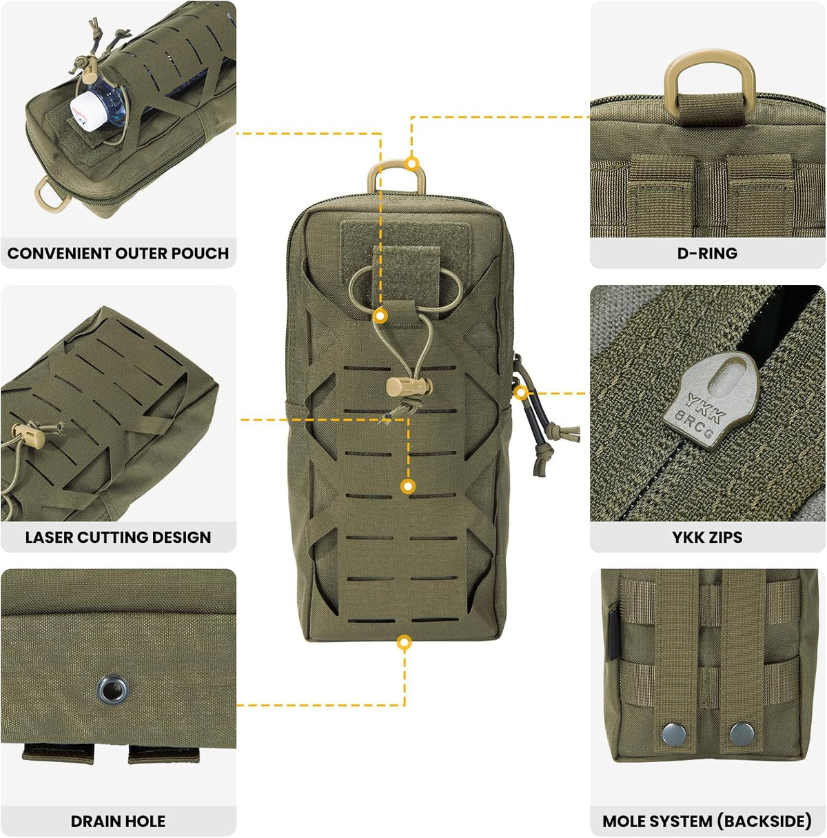 EXCELLENT ELITE SPANKER Tactical EDC Pouch Molle Utility Tool Pouches