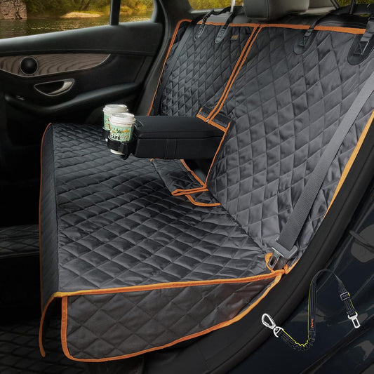 Car Seat Cover Waterproof Back Seat Cover for Kids and Dogs Without Smell Heavy Duty and Nonslip Rear Seat Protector Non Stick Fur Bench Seat Cover for SUV Van Easy to Install Machine Washable