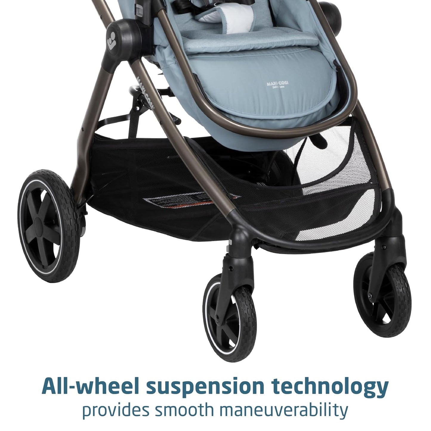 Maxi-Cosi Zelia 2 Luxe 5-in-1 Modular Travel System, New Hope Grey