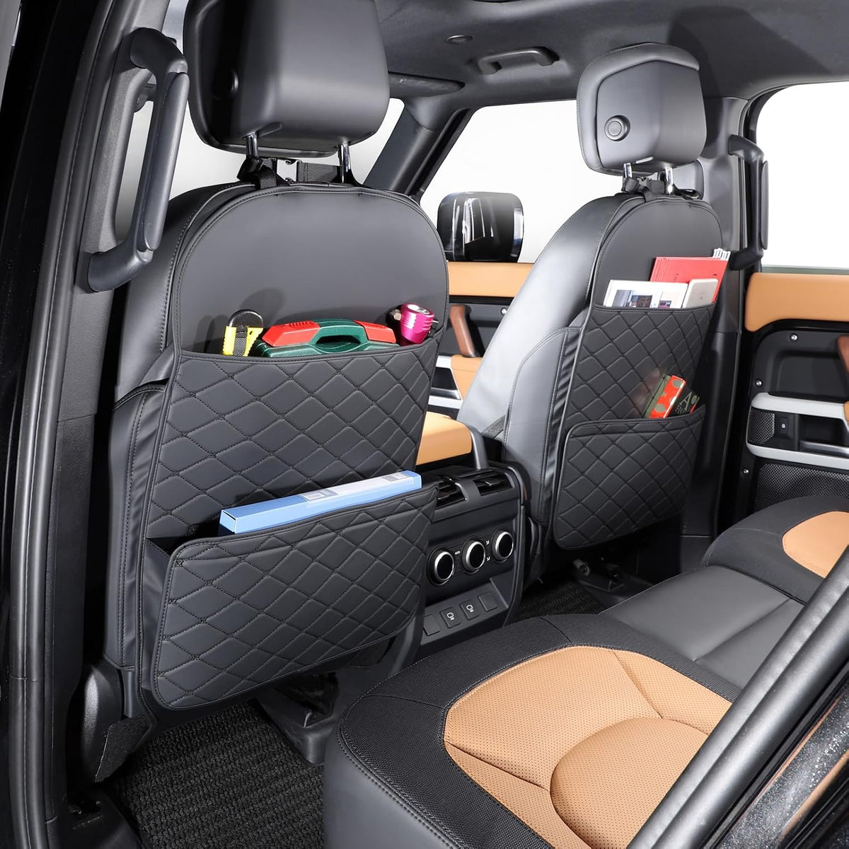 TAIKOO Seat Back Protector,Shields Seat Backs From Kicks and Adds Storage