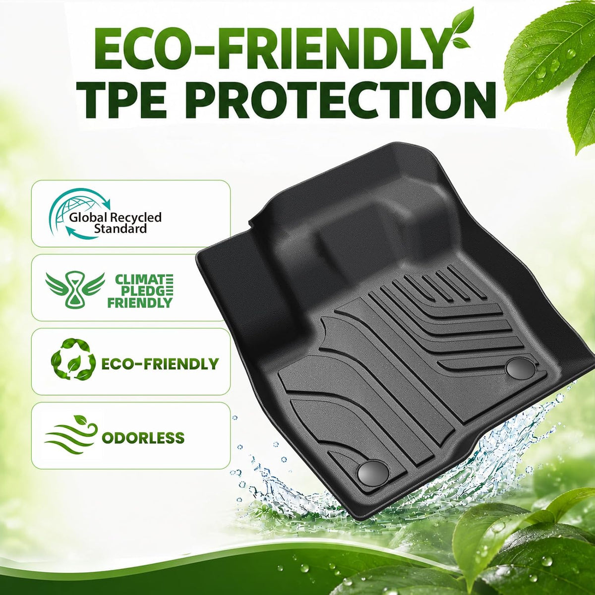 Floor Mats for Ford Edge 2015-2025, with Cargo Mat Backrest Mats