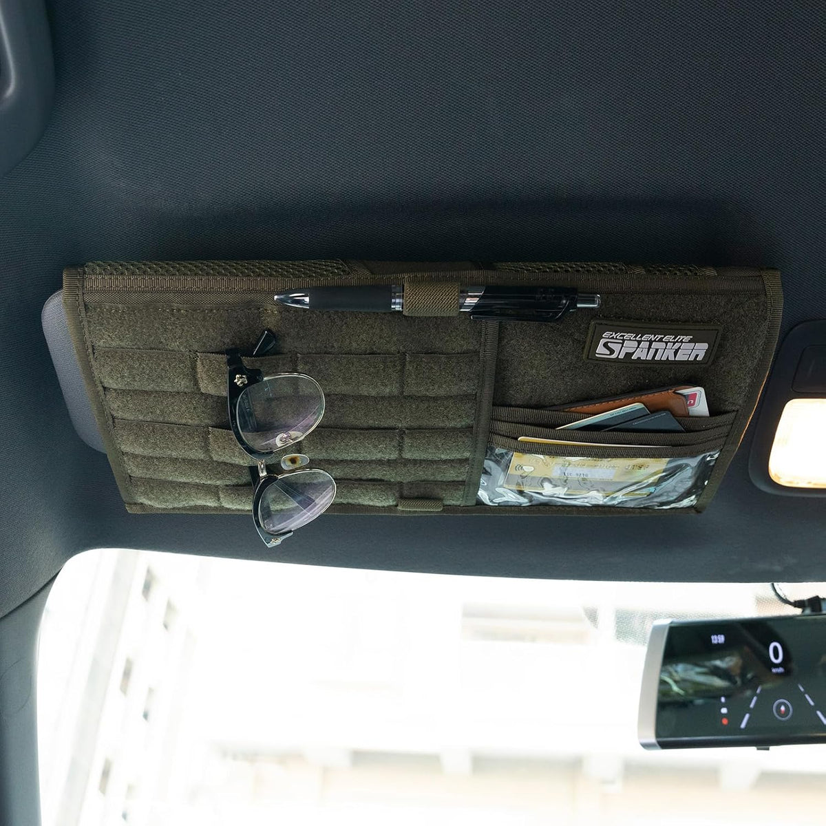 EXCELLENT ELITE SPANKER Tactical Car Visor Panel Organizer