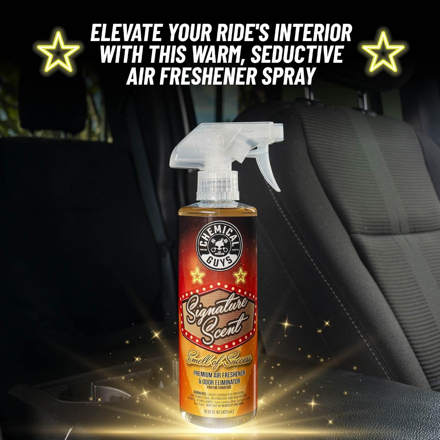 Chemical Guys Signature Scent Smell of Success Premium Air Freshener, 16 oz | Odor Eliminator for cars, trucks, SUVs, motorcycles, home and office, great for RVs