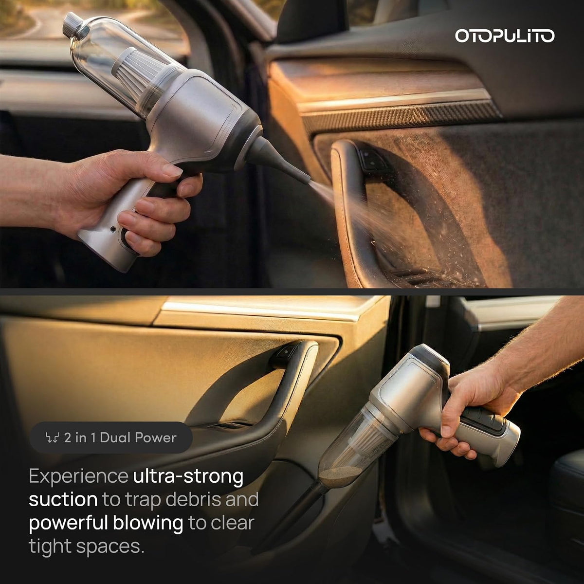 Handheld Car Vacuum Cordless, Portable Mini Vacuum for Detailing