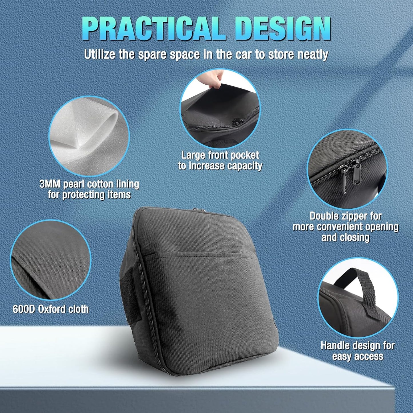 RAV4 Trunk Upgrade,Trunk Organizer Storage Bag,Black Cargo Side Pocket Organizer Fit For Toyota RAV4 Accessories 2025 2024 2023 2022 2021 2020 2019