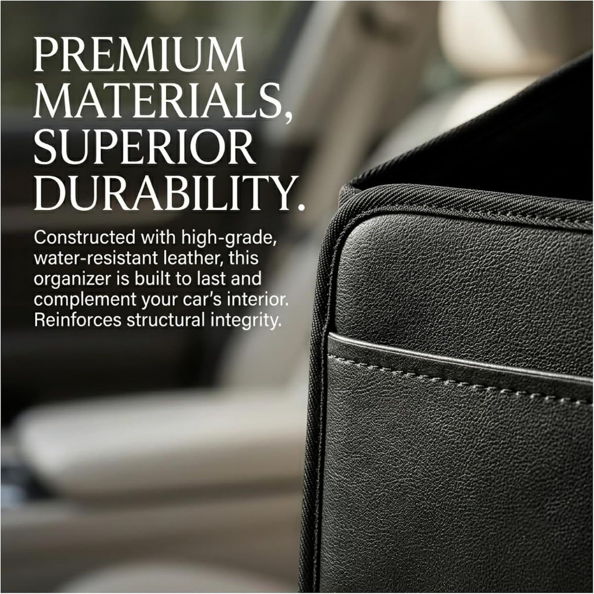 Car Storage Organizer, Car Caddy Basket for Front Seat Floor & Rear Seat