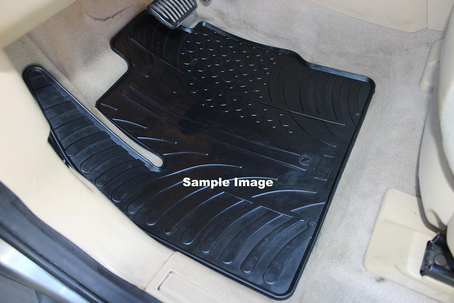 Gledring USA Custom Fit All-Weather Rubber Floor Mats Intended for Smart Fortwo (453) 2014-2019, No Trimming Required, Tailored Custom Fit, Protects from Rain, Mud, & Snow.
