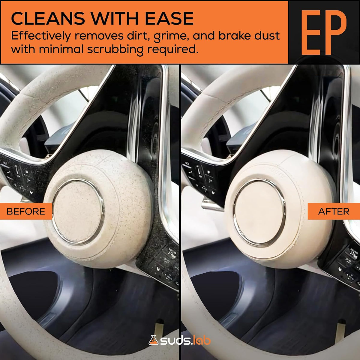 Suds Lab Elite-Plush Detailing Brush with Stand, Ultra-Soft, Scratch-Free