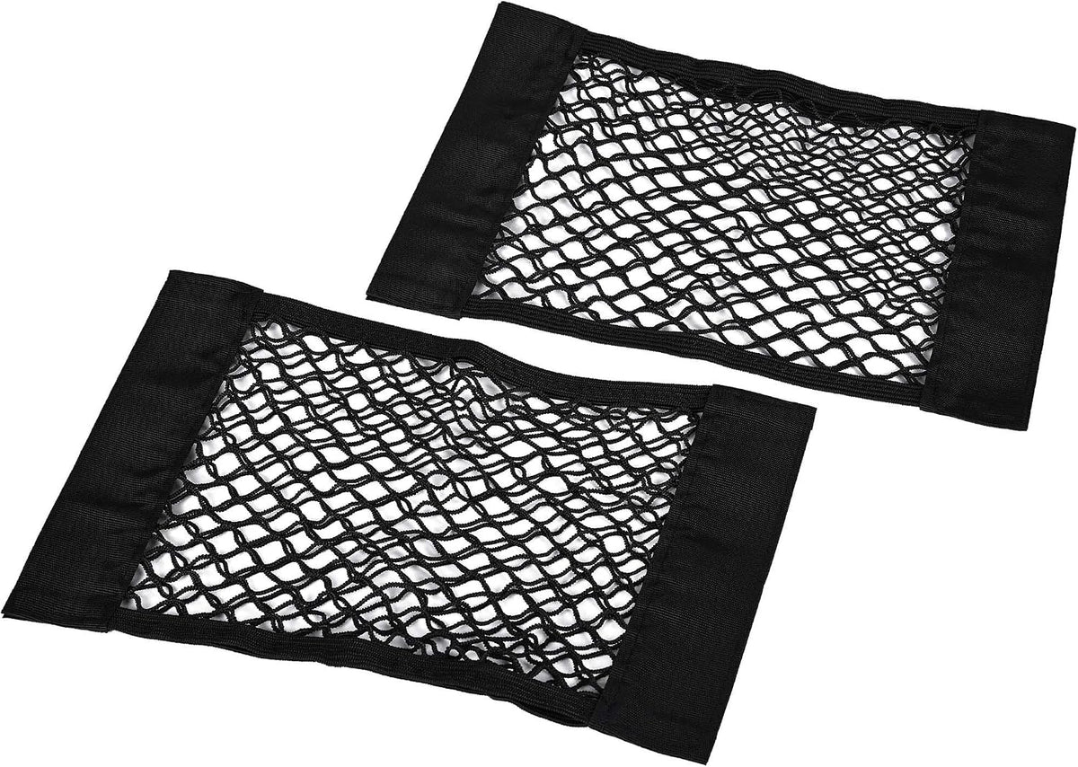 Universal Mesh Cargo Net Storage Net Wall Sticker Organizer Pouch Bag Storage Mesh Net for Car Trunk Storage Add On Organizers for Car Truck (15" x 9.5"(4 Packs))