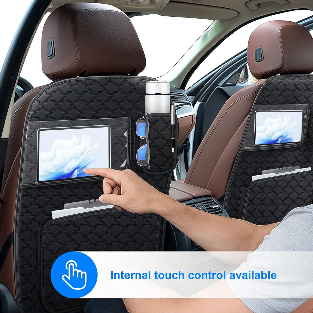 Car Kick Mats Back Seat Protector for Ford Explorer 2 Pack