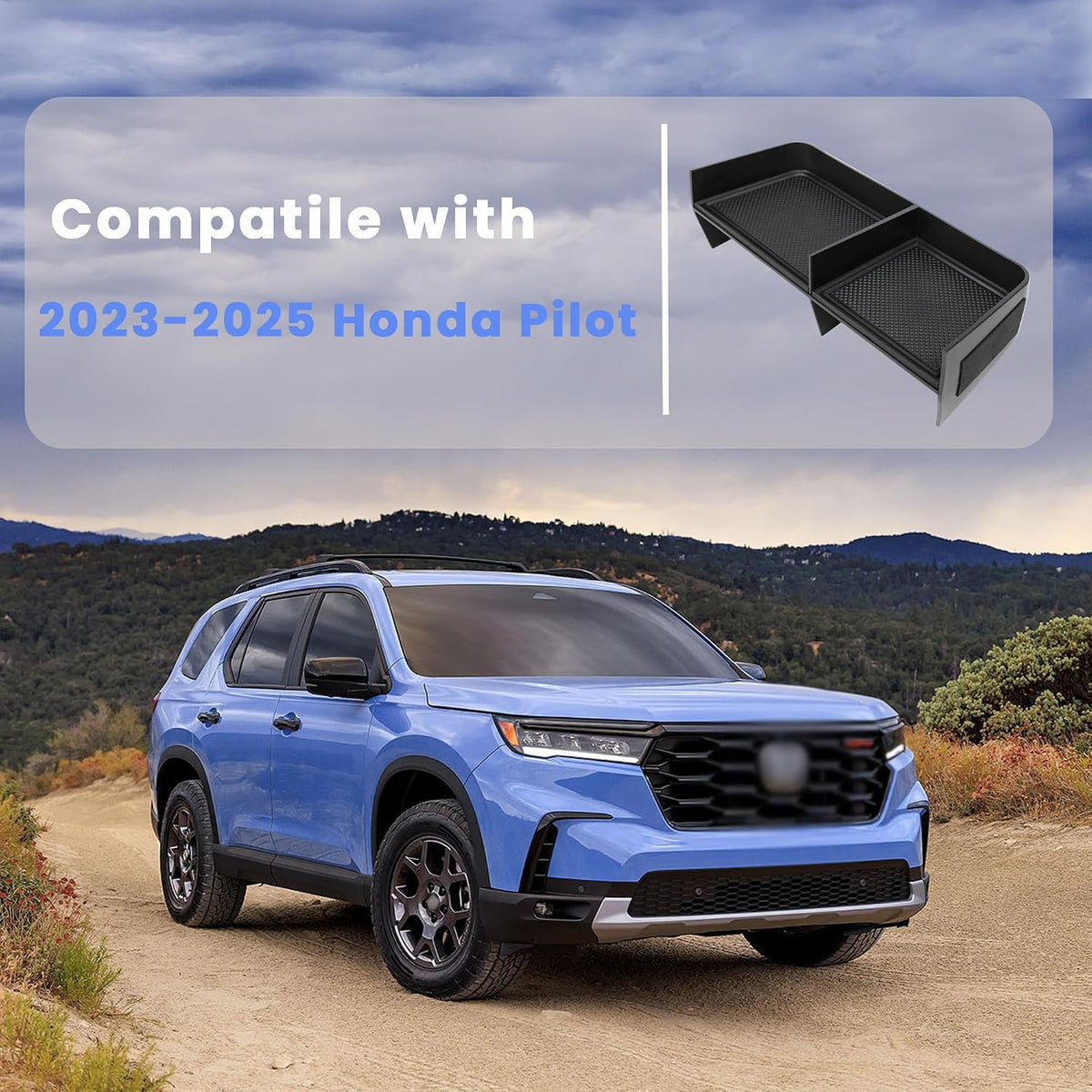 Center Console Organizer for 2023-2026 Honda Pilot/2026 Passport