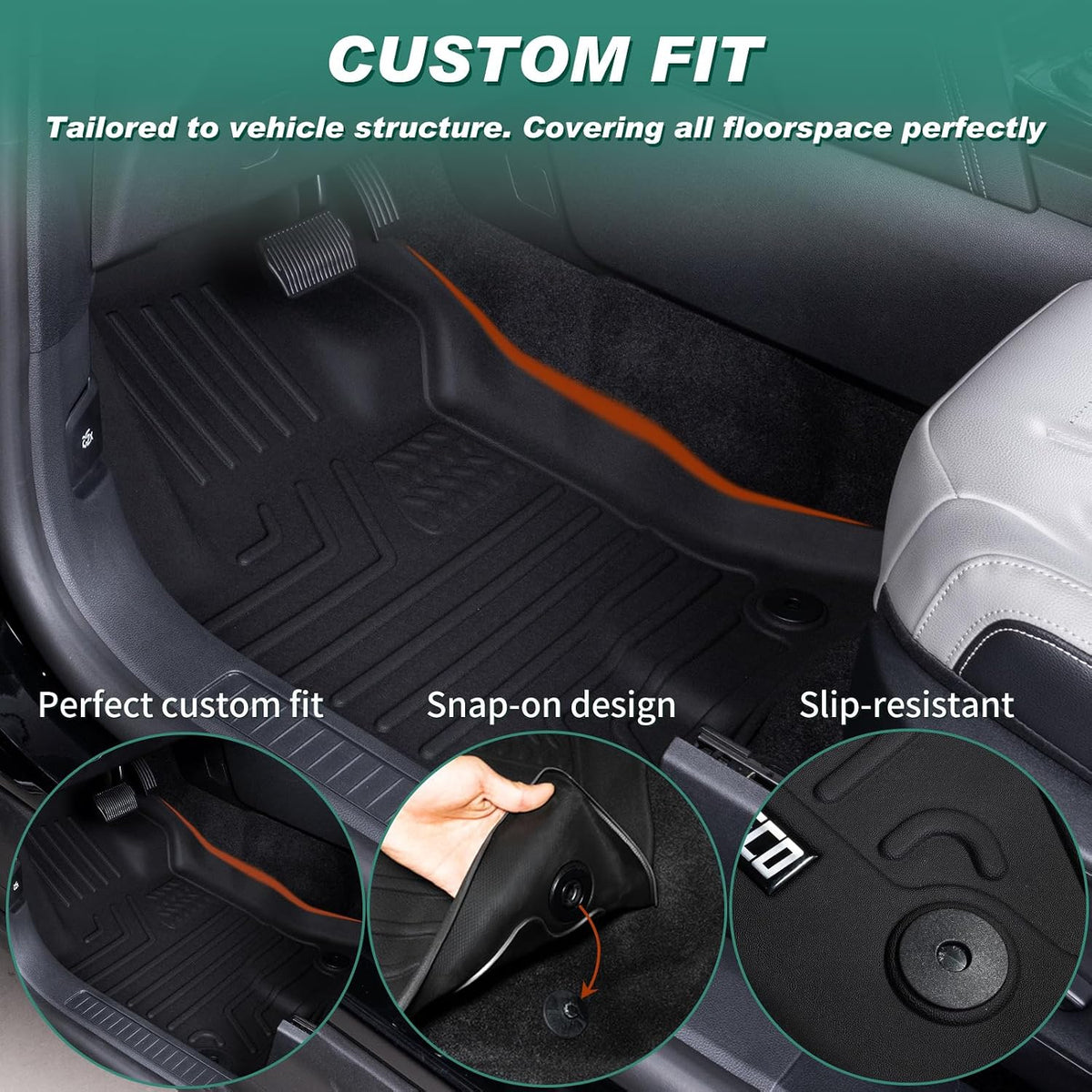 Floor Mats for 2015-2026 Ford F150 SuperCrew Cab