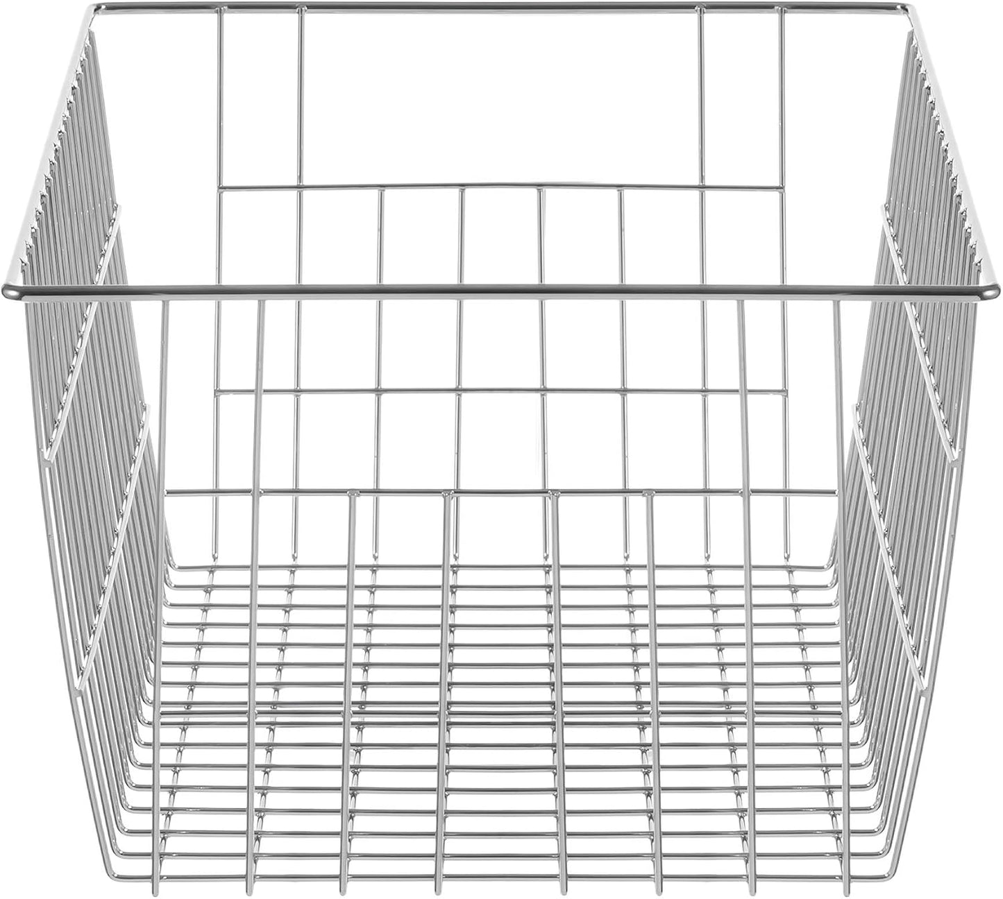 Slideep Farmhouse Wire Organizer Storage Bin Basket with Handles, Food Storage for Kitchen Cabinets, Pantry, Closet, Bedroom, Bathroom, Office 6 Pack